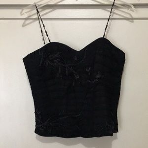 Black Beaded Corset